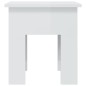 vidaXL Mesa de centro madera de ingeniería blanco brillo 40x40x42 cm vidaXL Mesa de centro madera de ingeniería blanco brillo 40x40x42 cm