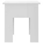 vidaXL Mesa de centro madera de ingeniería blanco brillo 40x40x42 cm vidaXL Mesa de centro madera de ingeniería blanco brillo 40x40x42 cm