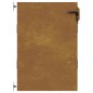 vidaXL Puerta de jardín acero corten 85x125 cm vidaXL Puerta de jardín acero corten 85x125 cm