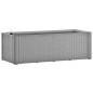 vidaXL Arriate con sistema de riego automático gris 100x43x33 cm vidaXL Arriate con sistema de riego automático gris 100x43x33 cm