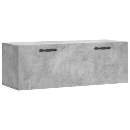 vidaXL Armario de pared madera ingeniería gris hormigón 100x36,5x35 cm