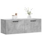 vidaXL Armario de pared madera ingeniería gris hormigón 100x36,5x35 cm vidaXL Armario de pared madera ingeniería gris hormigón 100x36,5x35 cm