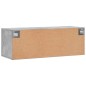 vidaXL Armario de pared madera ingeniería gris hormigón 100x36,5x35 cm vidaXL Armario de pared madera ingeniería gris hormigón 100x36,5x35 cm