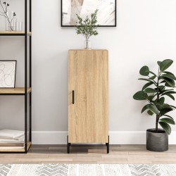 vidaXL Aparador madera contrachapada color roble Sonoma 34,5x34x90 cm