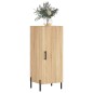 vidaXL Aparador madera contrachapada color roble Sonoma 34,5x34x90 cm vidaXL Aparador madera contrachapada color roble Sonoma 34,5x34x90 cm