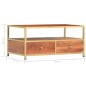 vidaXL Mesa de centro de madera maciza de acacia 90x50x40 cm vidaXL Mesa de centro de madera maciza de acacia 90x50x40 cm