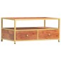 vidaXL Mesa de centro de madera maciza de acacia 90x50x40 cm vidaXL Mesa de centro de madera maciza de acacia 90x50x40 cm