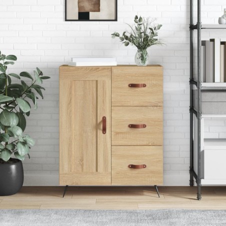 vidaXL Aparador de madera de ingeniería roble Sonoma 69,5x34x90 cm