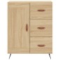 vidaXL Aparador de madera de ingeniería roble Sonoma 69,5x34x90 cm