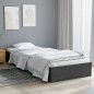 vidaXL Estructura de cama madera maciza individual gris 75x190 cm vidaXL Estructura de cama madera maciza individual gris 75x190 cm