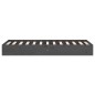 vidaXL Estructura de cama madera maciza individual gris 75x190 cm vidaXL Estructura de cama madera maciza individual gris 75x190 cm