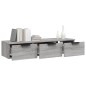 vidaXL Armario de pared madera contrachapada gris Sonoma 102x30x20 cm