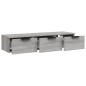 vidaXL Armario de pared madera contrachapada gris Sonoma 102x30x20 cm