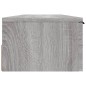 vidaXL Armario de pared madera contrachapada gris Sonoma 102x30x20 cm