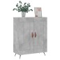 vidaXL Aparador de madera de ingeniería gris hormigón 69,5x34x90 cm vidaXL Aparador de madera de ingeniería gris hormigón 69,5x34x90 cm