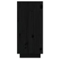 vidaXL Aparador de madera maciza de pino negro 60x34x75 cm vidaXL Aparador de madera maciza de pino negro 60x34x75 cm