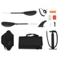 vidaXL Kayak inflable poliéster rojo 375x72x31 cm vidaXL Kayak inflable poliéster rojo 375x72x31 cm