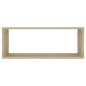 vidaXL Estante cubo pared 6 uds contrachapado roble Sonoma 60x15x23 cm vidaXL Estante cubo pared 6 uds contrachapado roble Sonoma 60x15x23 cm