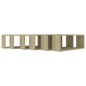 vidaXL Estante cubo pared 6 uds contrachapado roble Sonoma 60x15x23 cm vidaXL Estante cubo pared 6 uds contrachapado roble Sonoma 60x15x23 cm