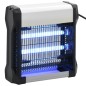 vidaXL Lámpara antimosquitos de aluminio y ABS negro 12 W