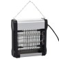 vidaXL Lámpara antimosquitos de aluminio y ABS negro 12 W