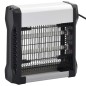 vidaXL Lámpara antimosquitos de aluminio y ABS negro 12 W