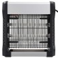 vidaXL Lámpara antimosquitos de aluminio y ABS negro 12 W