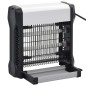 vidaXL Lámpara antimosquitos de aluminio y ABS negro 12 W