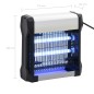 vidaXL Lámpara antimosquitos de aluminio y ABS negro 12 W
