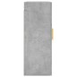 vidaXL Armario de pared gris hormigón 69,5x34x90 cm vidaXL Armario de pared gris hormigón 69,5x34x90 cm