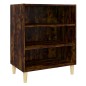 vidaXL Aparador de madera de ingeniería roble ahumado 57x35x70 cm vidaXL Aparador de madera de ingeniería roble ahumado 57x35x70 cm