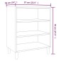 vidaXL Aparador de madera de ingeniería roble ahumado 57x35x70 cm vidaXL Aparador de madera de ingeniería roble ahumado 57x35x70 cm