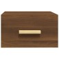 vidaXL Mesitas de noche de pared 2 uds color roble marrón 35x35x20 cm vidaXL Mesitas de noche de pared 2 uds color roble marrón 35x35x20 cm