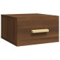 vidaXL Mesitas de noche de pared 2 uds color roble marrón 35x35x20 cm vidaXL Mesitas de noche de pared 2 uds color roble marrón 35x35x20 cm