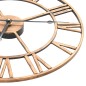 vidaXL Reloj de pared de metal dorado 40 cm vidaXL Reloj de pared de metal dorado 40 cm