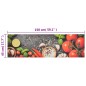 vidaXL Alfombra de cocina lavable terciopelo dibujo verduras 45x150 cm vidaXL Alfombra de cocina lavable terciopelo dibujo verduras 45x150 cm