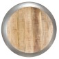 vidaXL Mesa de centro de madera de mango maciza gris 68x68x30 cm vidaXL Mesa de centro de madera de mango maciza gris 68x68x30 cm