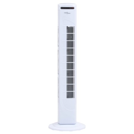 vidaXL Ventilador de torre con mando y temporizador Φ24x80 cm blanco