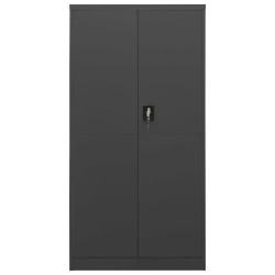 vidaXL Armario de taquilla de acero gris antracita 90x40x180 cm