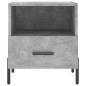 vidaXL Mesita de noche madera ingeniería gris hormigón 40x35x47,5 cm vidaXL Mesita de noche madera ingeniería gris hormigón 40x35x47,5 cm