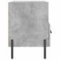vidaXL Mesita de noche madera ingeniería gris hormigón 40x35x47,5 cm vidaXL Mesita de noche madera ingeniería gris hormigón 40x35x47,5 cm