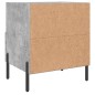 vidaXL Mesita de noche madera ingeniería gris hormigón 40x35x47,5 cm vidaXL Mesita de noche madera ingeniería gris hormigón 40x35x47,5 cm