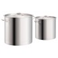 vidaXL Juego de ollas 2 piezas de acero inoxidable 50/25 L vidaXL Juego de ollas 2 piezas de acero inoxidable 50/25 L