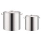 vidaXL Juego de ollas 2 piezas de acero inoxidable 50/25 L vidaXL Juego de ollas 2 piezas de acero inoxidable 50/25 L