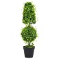 vidaXL Planta de Boj artificial con macetero verde 100 cm vidaXL Planta de Boj artificial con macetero verde 100 cm