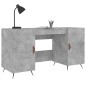 vidaXL Escritorio madera de ingeniería gris hormigón 140x50x75 cm vidaXL Escritorio madera de ingeniería gris hormigón 140x50x75 cm