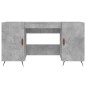 vidaXL Escritorio madera de ingeniería gris hormigón 140x50x75 cm vidaXL Escritorio madera de ingeniería gris hormigón 140x50x75 cm
