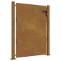 vidaXL Puerta de jardín acero corten 105x130 cm