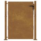 vidaXL Puerta de jardín acero corten 105x130 cm