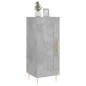 vidaXL Aparador de madera contrachapada gris hormigón 34,5x34x90 cm vidaXL Aparador de madera contrachapada gris hormigón 34,5x34x90 cm